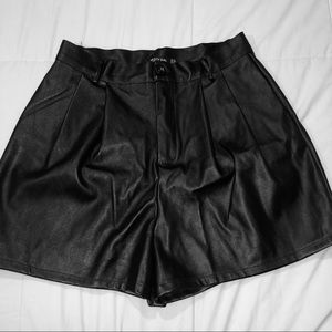 Nasty Gal Faux Leather Shorts